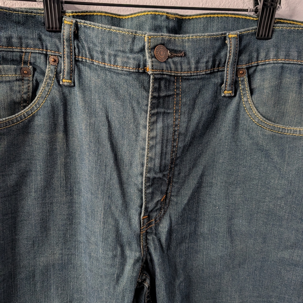 Levi’s 511 Slim Jeans | Men’s 38x32 | Dark‎ Wash Denim - Picture 2 of 4